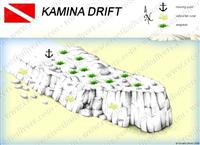 Croatia Divers - Dive Site Map of Kamina Drift